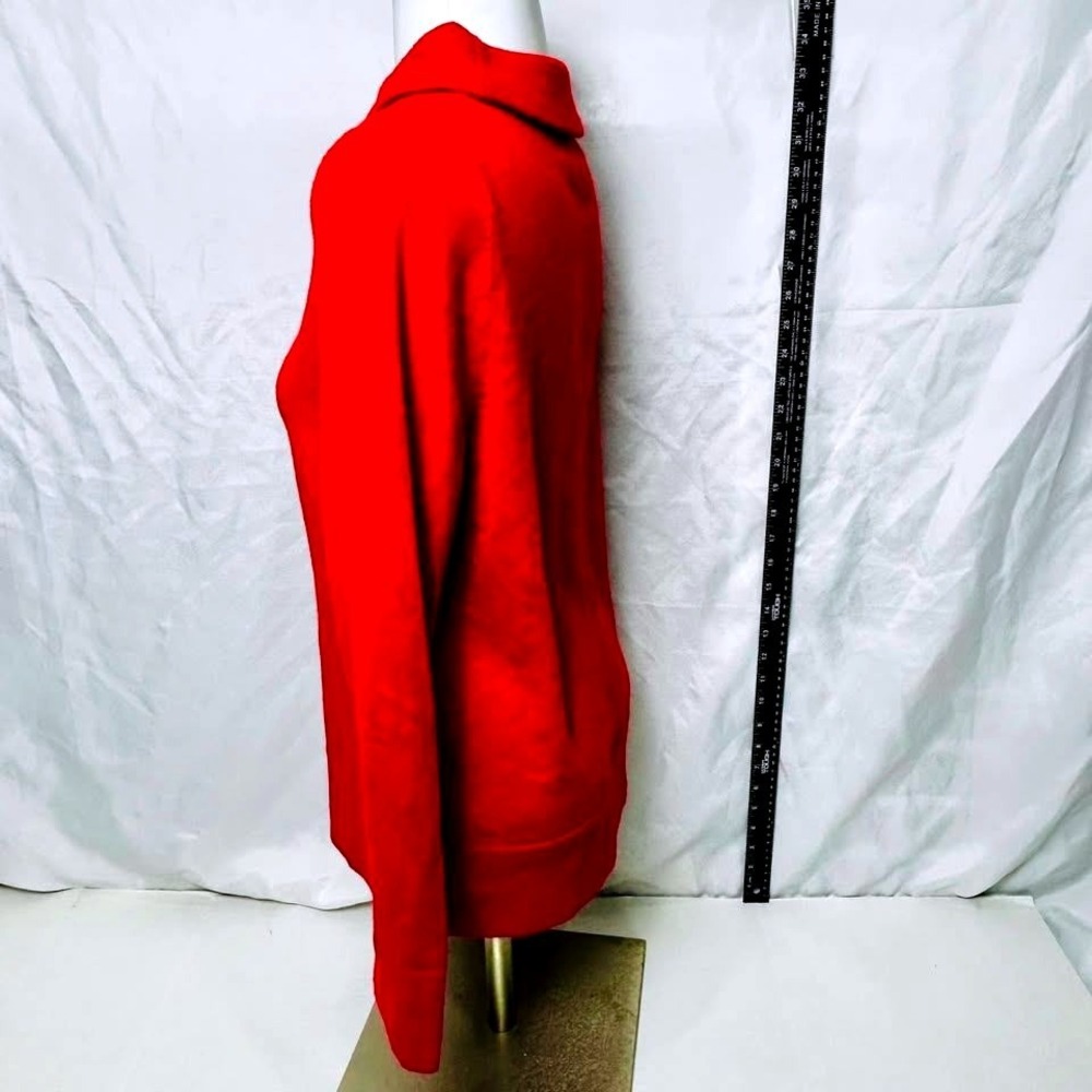 Talbots ~ Classic Red ~ Pure Merino Wool ~ Mock Neck Sweater ~ Size‎ S ~ - Picture 4 of 10